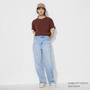 Wide Straight Jeans - Light Wash